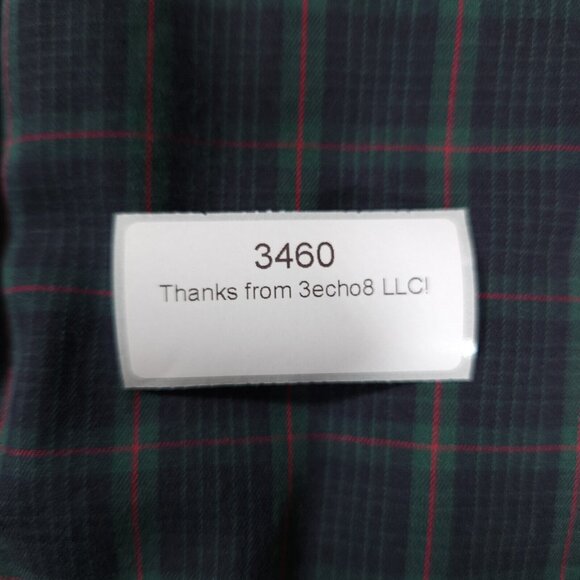 Eddie Bauer Button Shirt Mens 2XL Long Sleeve Plaid Wrinkle Resistant Classic - Picture 14 of 14